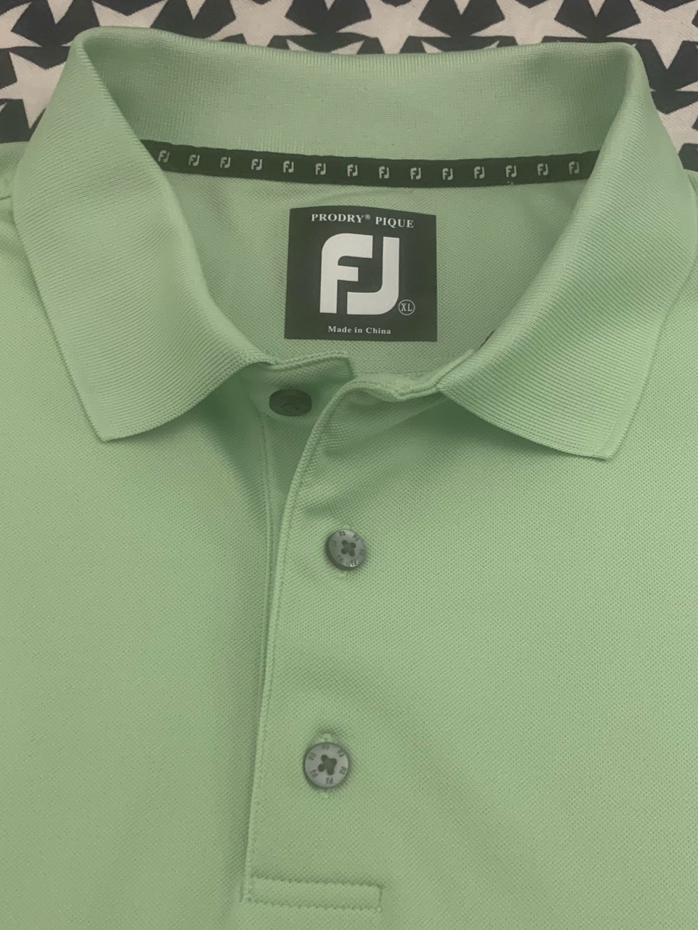 FOOTJOY SS 100% Polyester Mint Green Polo
